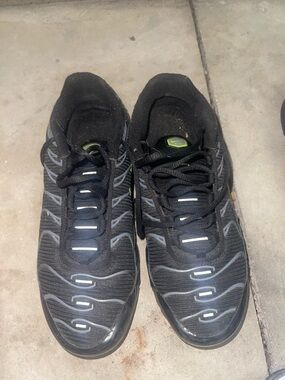 Nike Black and White Shoe Interior Label Close-Up